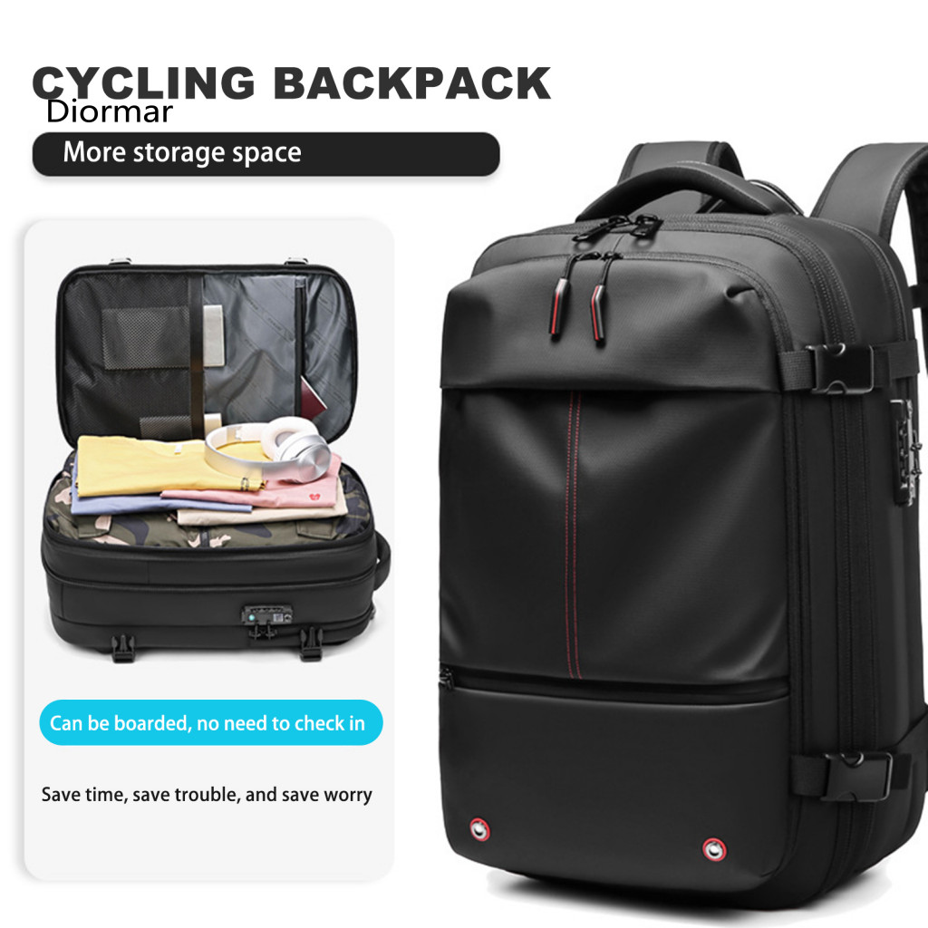 Vacuum Travel Backpack 60l Capacity Waterproof with Wet Dry Separation – Durable Oxford Cloth Outdoor Cycling Backpack