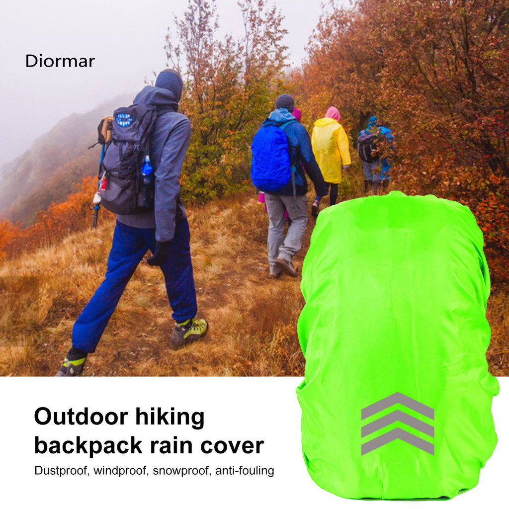 Reflective Strip Backpack Cover Waterproof Rain with Strips – Durable Uv-proof Wear-resistant Night Visibility Protect