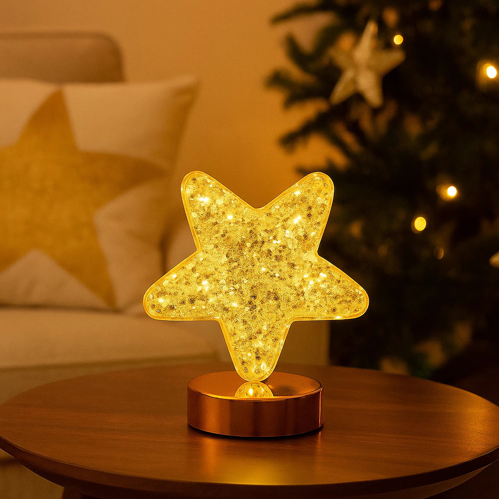 Luminária de LED Decorativa com USB Quarto Sala Luz Quente Mista Cabeceira Decoração