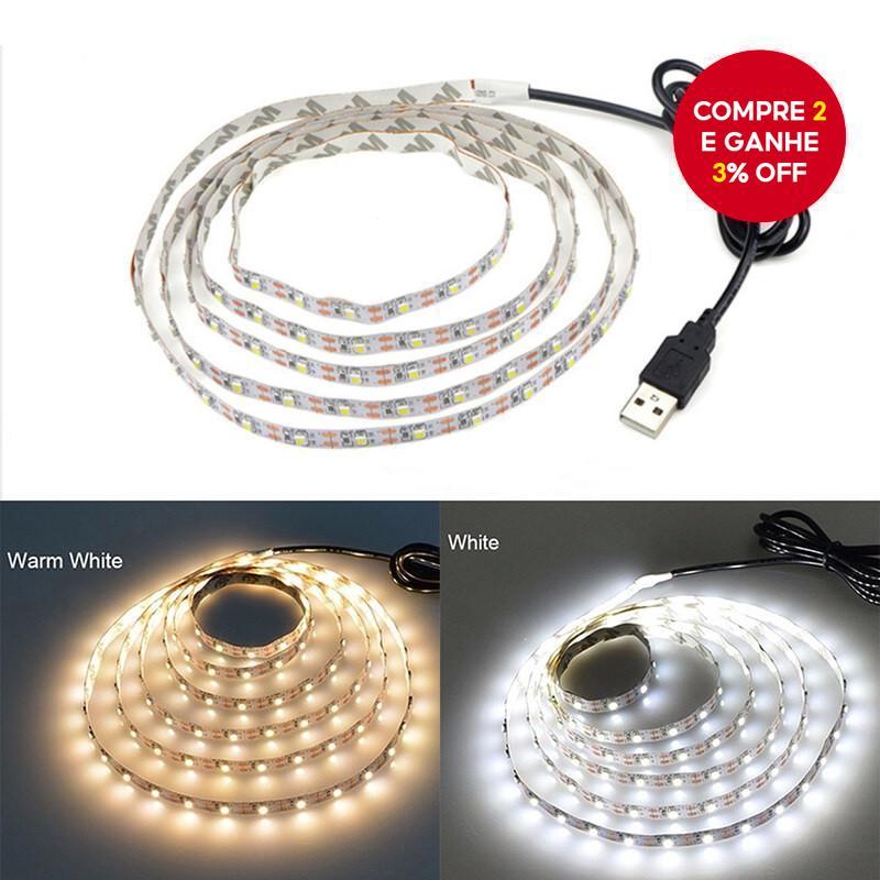 Faixa De Luz De Fundo LED Para TV – USB 5V , Decoração De
