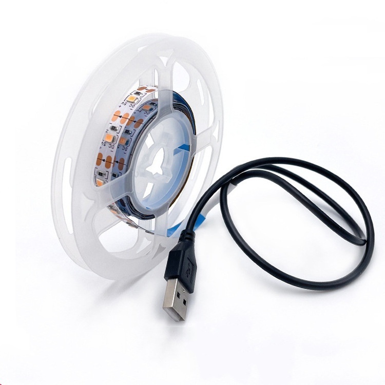 Branco LED USB Tira Conduzida De Luz TV Fundo De Iluminação Fita Home Decor Lâmpada 1M