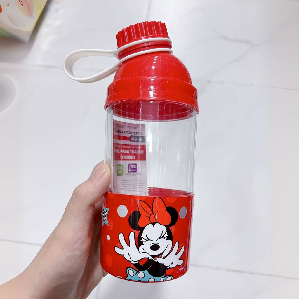Bebedouro Portátil com Compartimento de Petiscos para Pets – Minnie Mouse Disney 360ml (Sortidos)