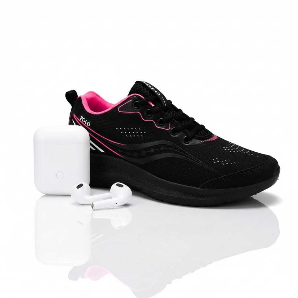 Tenis Feminino Para Caminhada Academia Treino Com Fone Bluetooth De Brinde