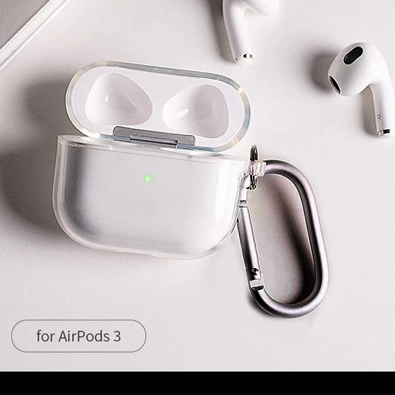 Capa De TPU Macia Transparente Para AirPods Pro/3/1/2-Protetora Universal Fones De Ouvido Bluetooth Sem Fio