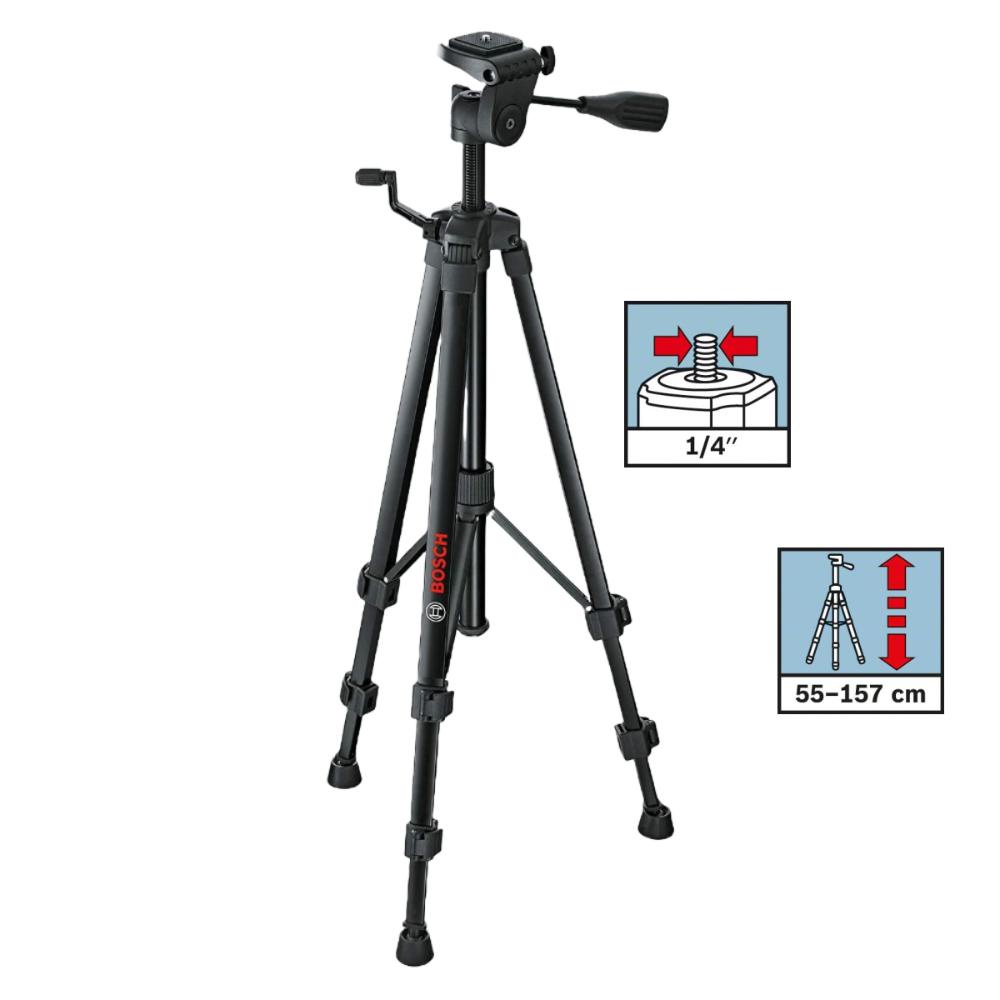 Tripé para Medição Nivel Laser Bosch BT 150 Professional