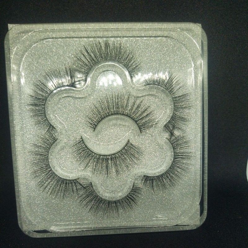 Cílios Postiços 4 Pares, Ultra Macios, Cachos Estáveis 3D