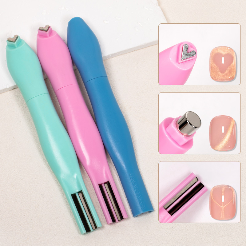 3 Em 1 Nail Art Ímã Varanda Vara Magnética Multifuncional Olho De Gato Gel DIY Ferramentas De Manicure