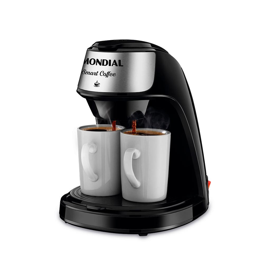 Cafeteira Elétrica Smart Coffe Mondial Preto e Inox 500W C-42-2X-BI