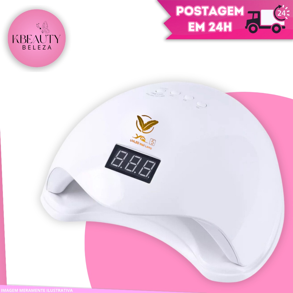 Cabine Led/uv Sun5 Digital 48w Bivolt Sun Unhas Gel Acrígel