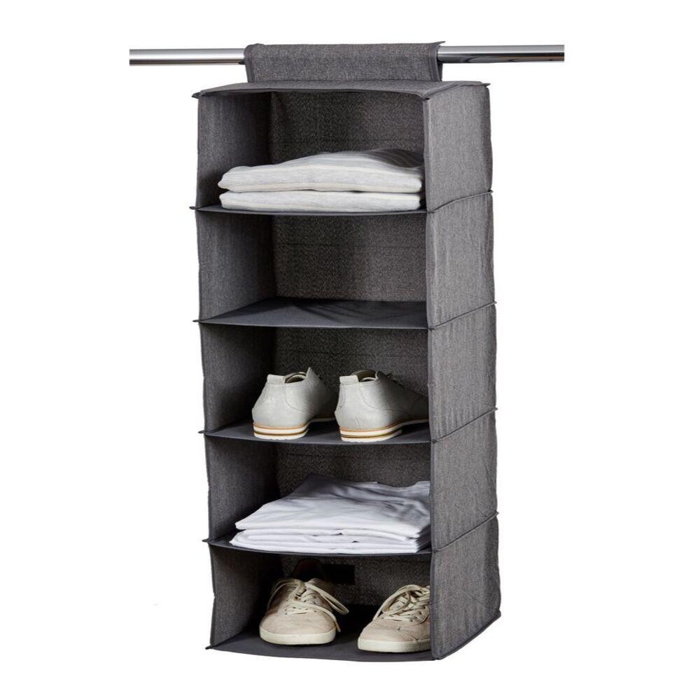 Sapateira Guarda Roupa Armário Cabide Organizador 5 Prateleiras Multiuso Closet