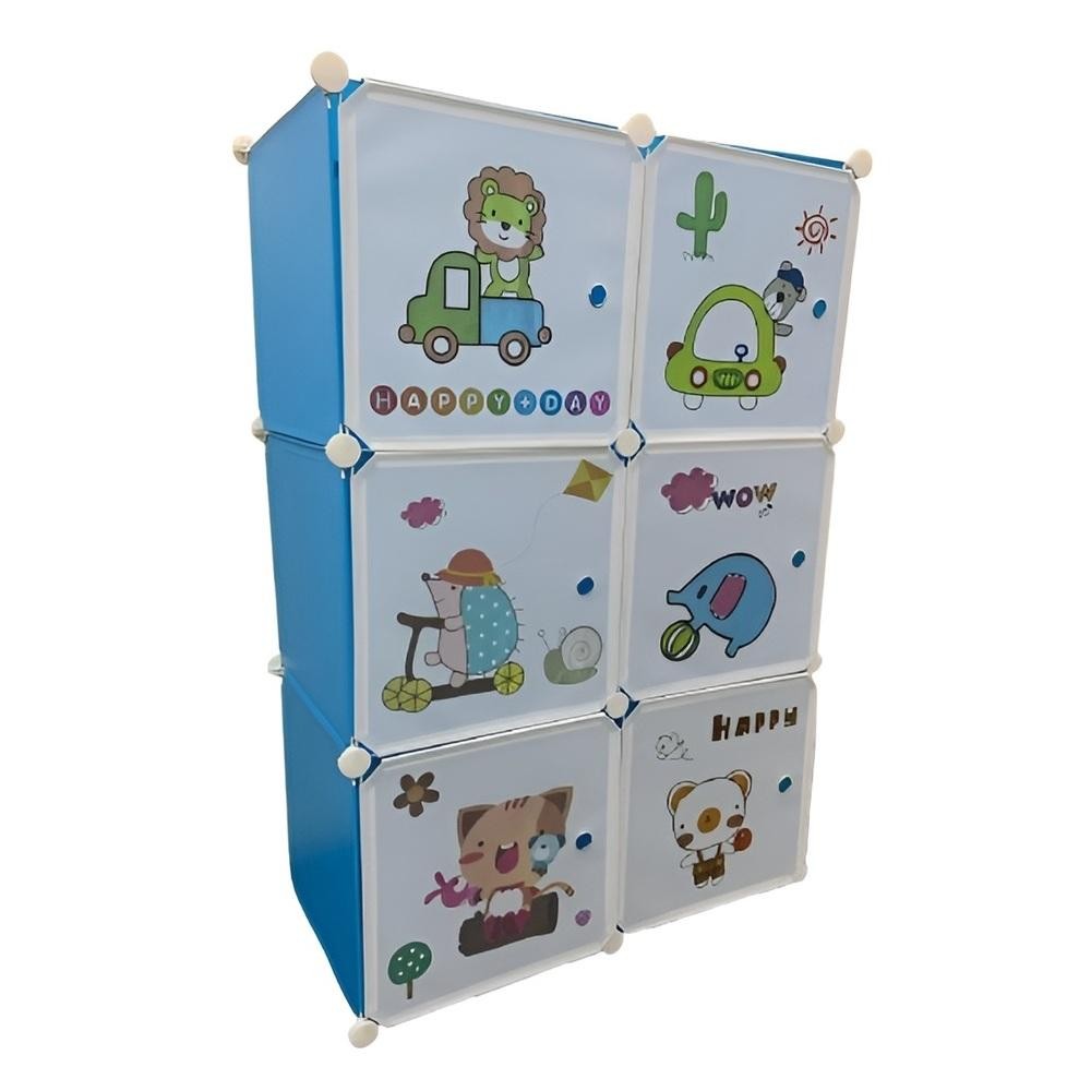 GUARDA ROUPA INFANTIL ORGANIZADOR DE ROUPAS SAPATOS BRINQUEDOS ARMARIO MULTIUSO PORTATIL SAFARI