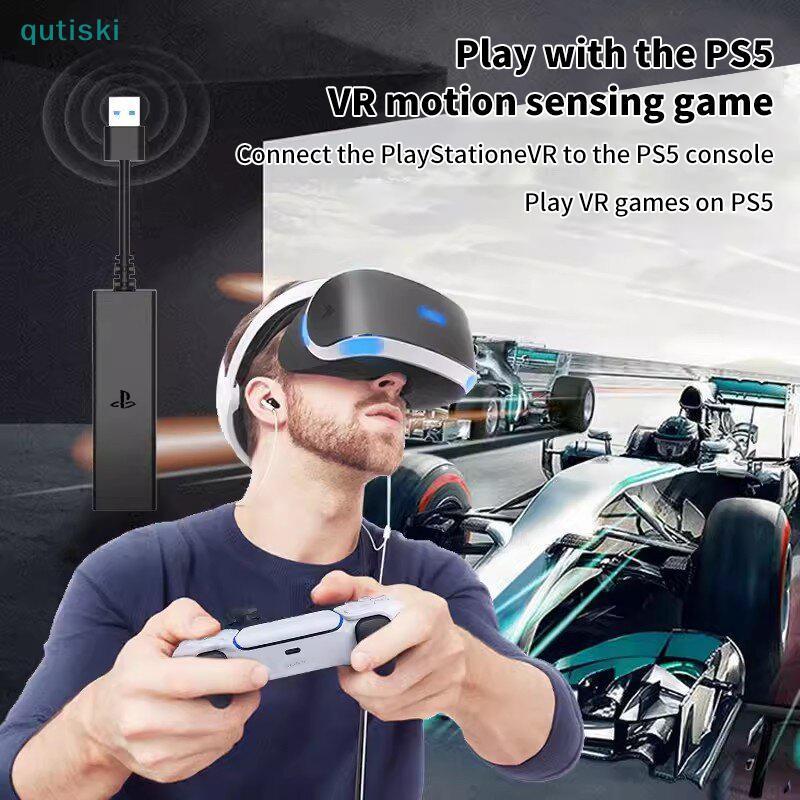 QUTI Novo Para Adaptador De Cabo PS5 VR Console PS5 USB 3.0 Mini Conector De Câmera PS P5 Acessórios PS5