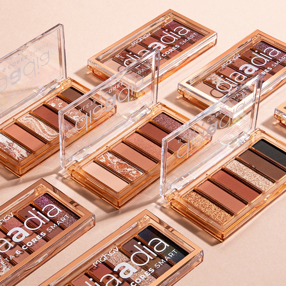 Paleta De Sombras 6 Cores Smart Dia a Dia Mahav