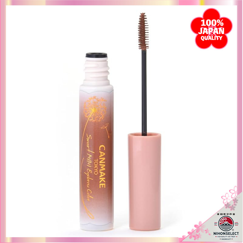 Canmake Smart Mini Sobrancelha Color N01 Happy Pink-Colorida Com Pincel Ultrafino , À Prova D'água , Fácil De Remover W