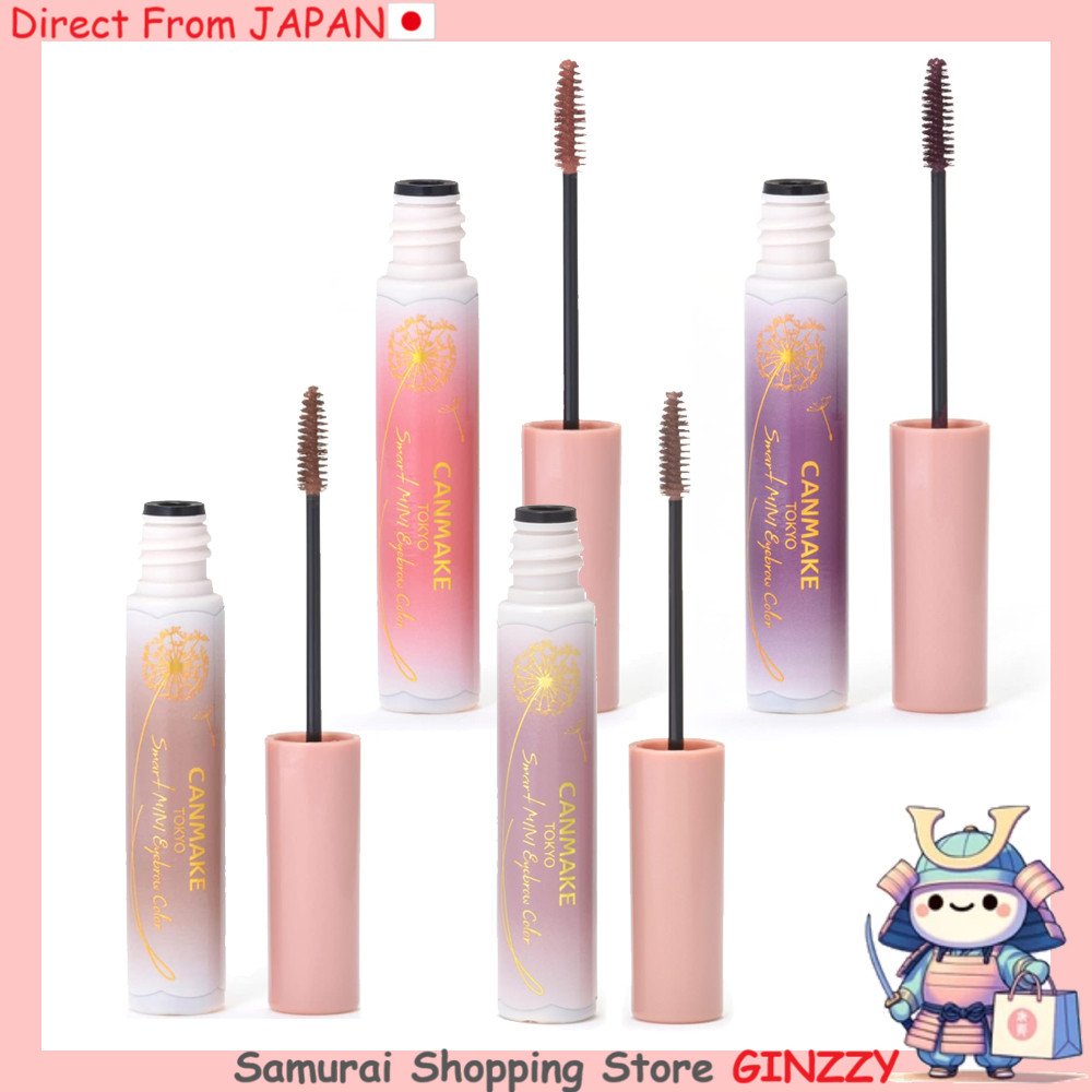 Canmake Smart Mini Cor de Sobrancelha com Escova Fina Cosméticos Japoneses