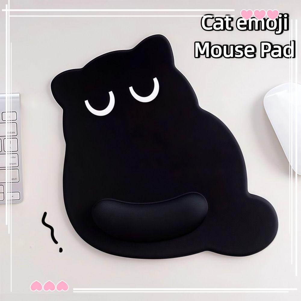 Tapete De Mouse  , Almofada De Digitação Confortável Para Descanso De Pulso Gato De Olhos Grandes , Pad Ergonômic