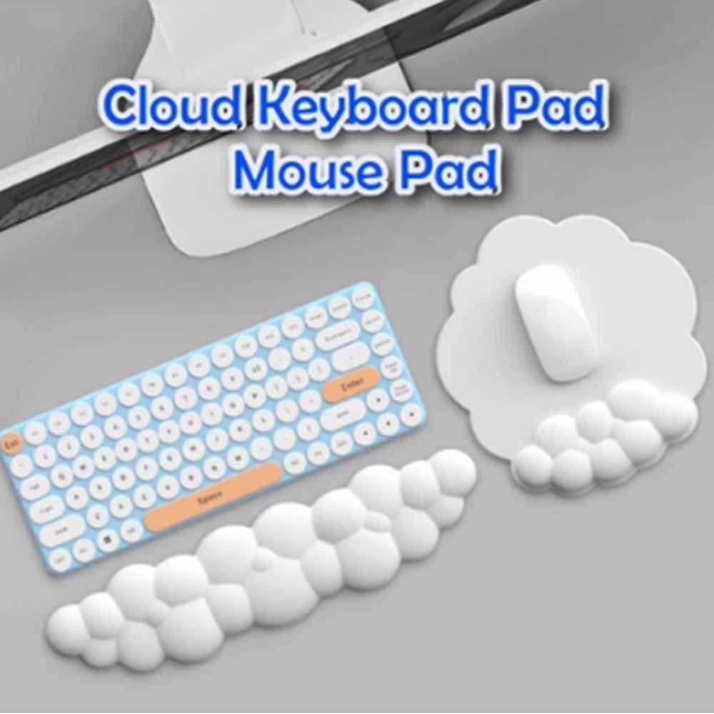 Almofada De Suporte De Pulso Para Teclado AYOMIR , Mouse Antiderrapante De Couro PU , Pad De Nuvem Confortável Ergonômic