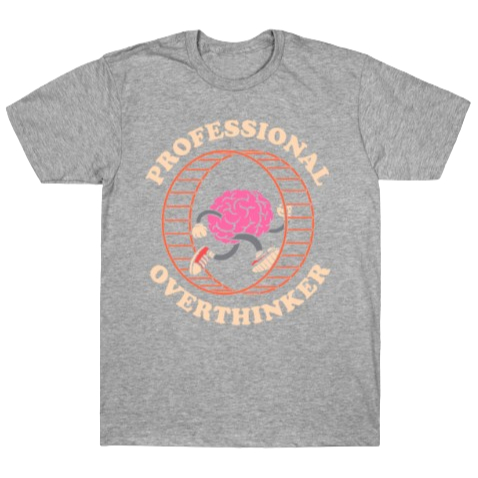 Camiseta Adulto/Infantil Lançamento Unissex Em Algodao professional overthinken