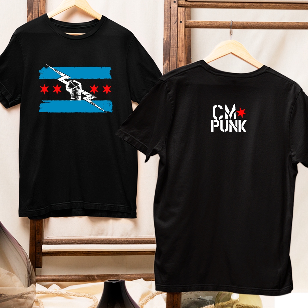 Camisa Camiseta CM Punk Lutador Ringue WWE Luta Livre Americano MMA PROFESSIONAL WRESTLING Homenagem
