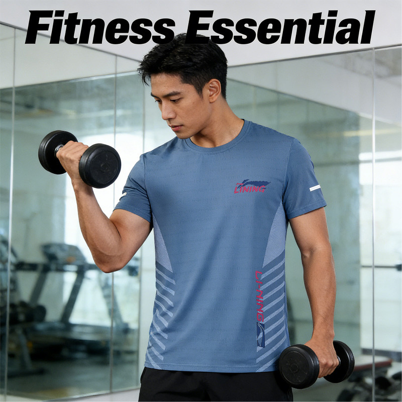 Li-Ning Professional Match Badminton Jersey Gradiente Design Secagem Rápida Respirável Solto Plus Size Camisa De Tênis U