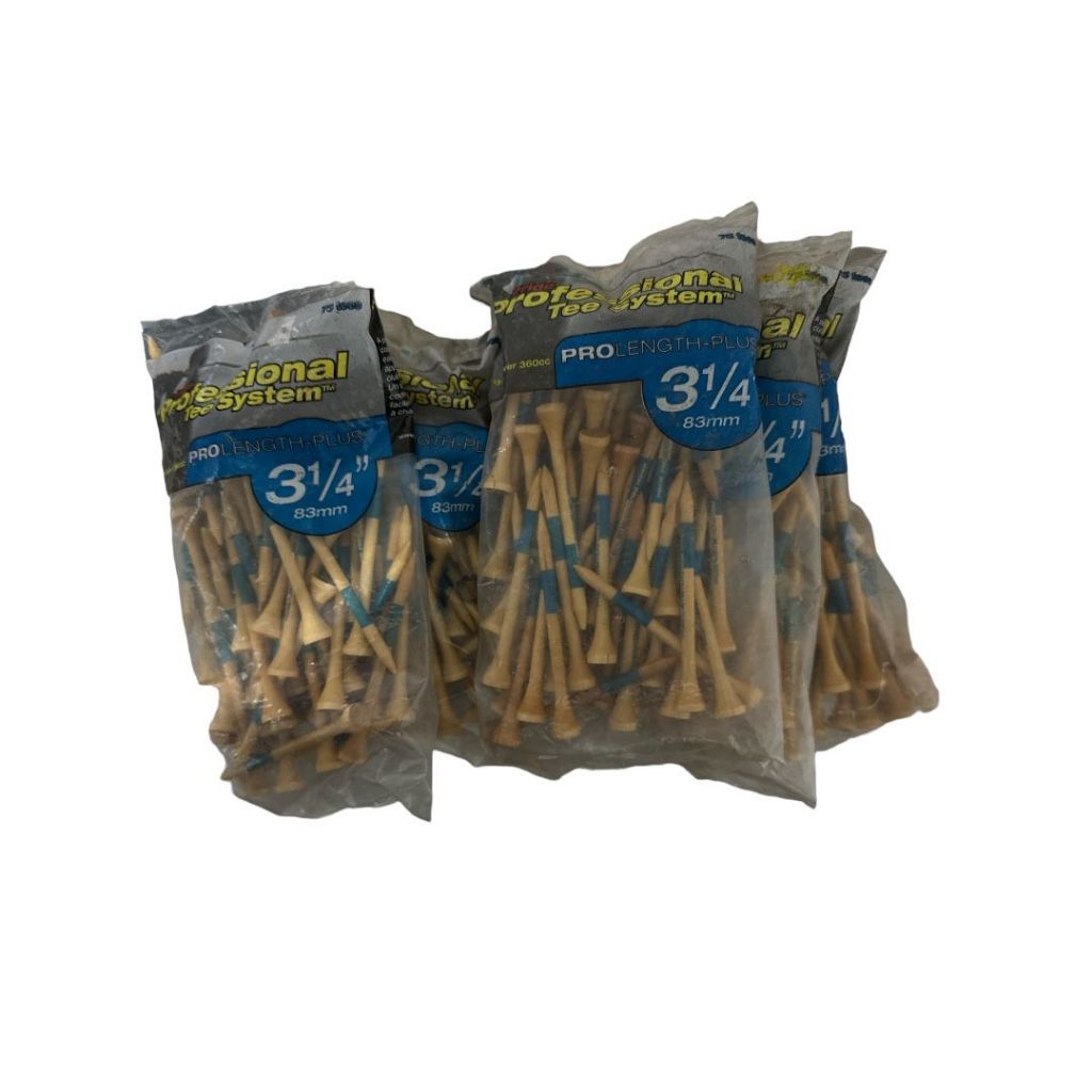 Pride Professional Tee System, 3-1/4 polegadas ProLength Plus Tee, 75 unidades, Natural