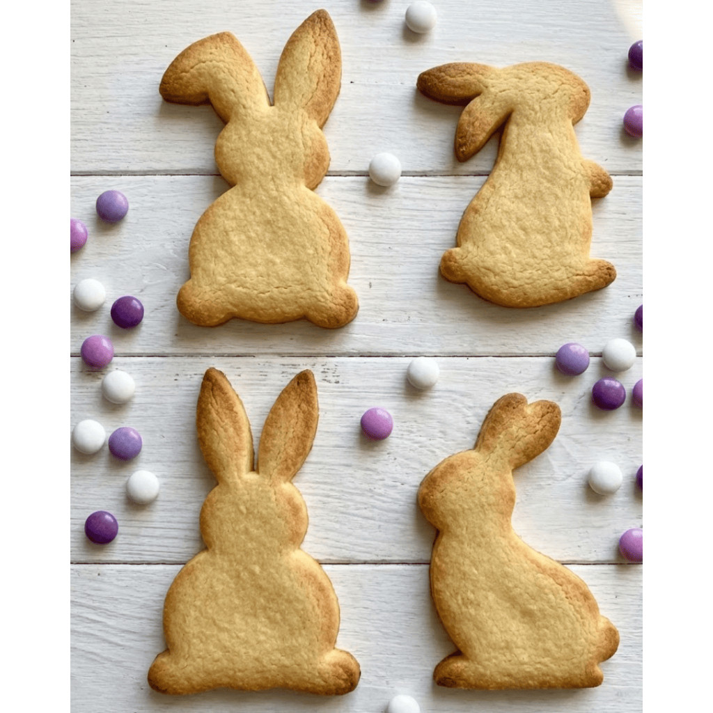 Coelho Páscoa Kit Cortador Externo  – 4 Peças | Ideal para Biscoitos, Massinha e Decoração Coookies