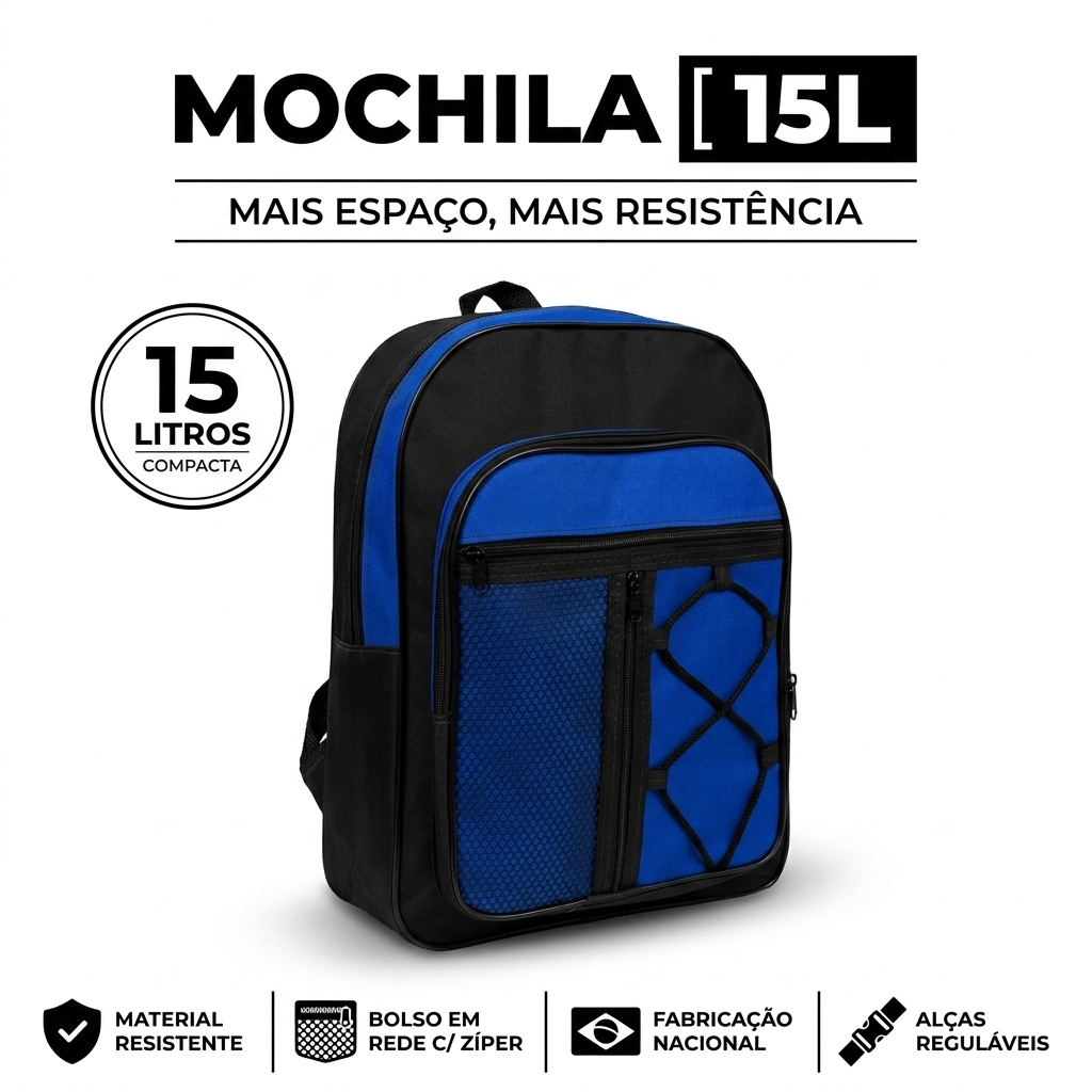 Mochila Promoção Escolar Pronta Entrega Reforçada Unissex Premium Resistente Estampada Escola