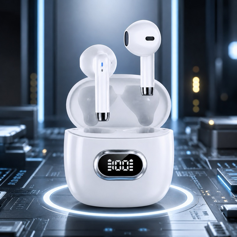 Fone sem Fio Bluetooth 5.3 TWS ViliPods Redução de Ruídos Hrebos Premium