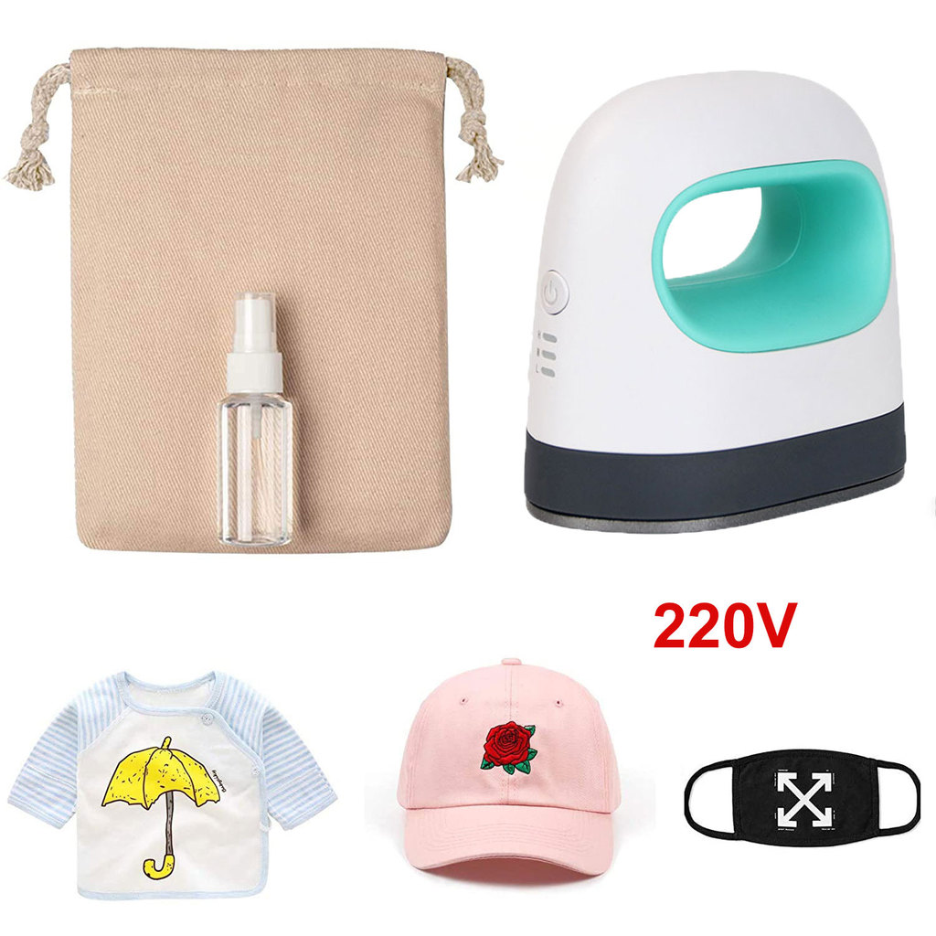 Mini Máquina de Prensa Térmica Portátil para Impressão de Camisetas e Roupas Artesanais DIY.