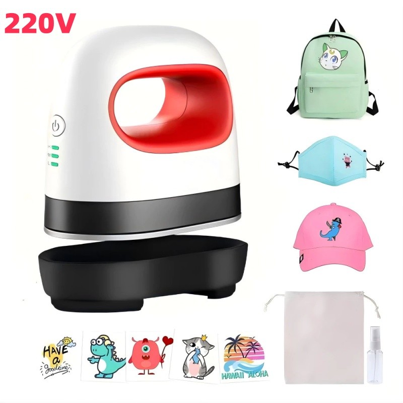 Mini Prensa Térmica Mecolour para Camisetas, Bolsas e Roupas Transfer DIY Portátil