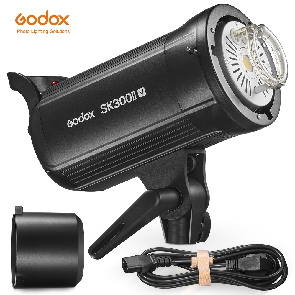 Godox SK300IIV SK400II-V 300WS/400Ws Professional Studio Flash Strobe Com Sistema X Sem Fio 2.4G Integrado Bowens Mount