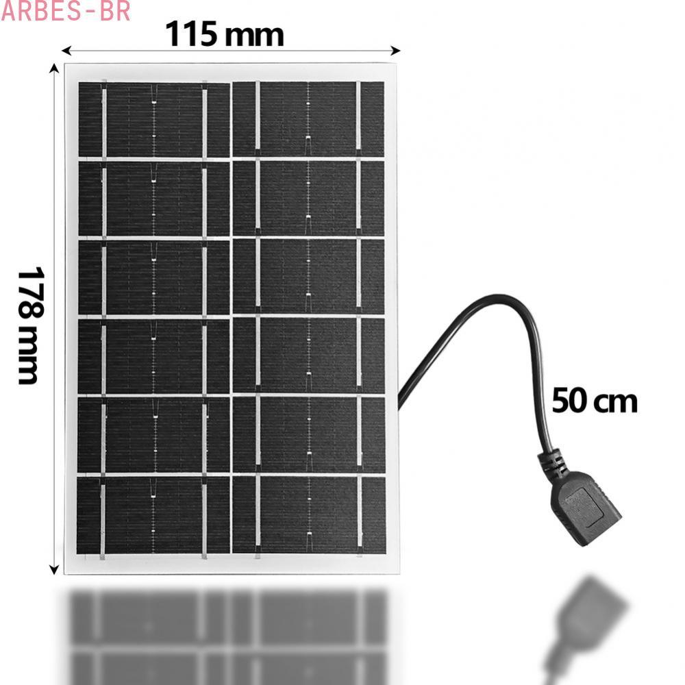 [Clearance]Outdoor 5V 5W Solar Charger Panel USB Output Lightweight 178 x 115mm for Devices[ARBES]