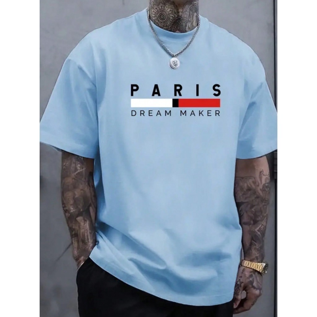 Camiseta Paris Dream Maker Camisa 100% Algodão Casual Premium