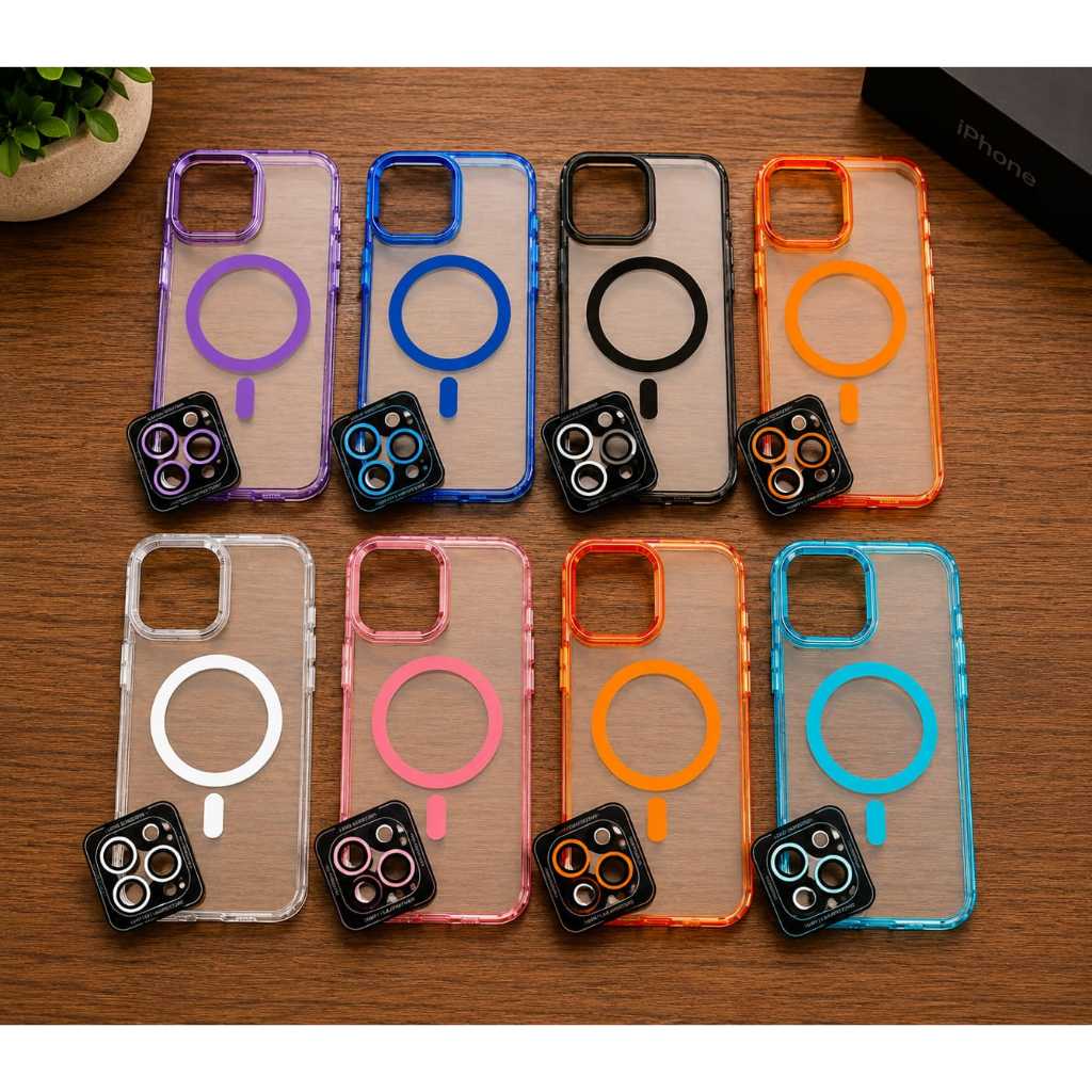 Capa capinha premium Magnética+pelicula camera iphone 17 pro max/16 pro max/14 pro max/13 pro max/15/13/11