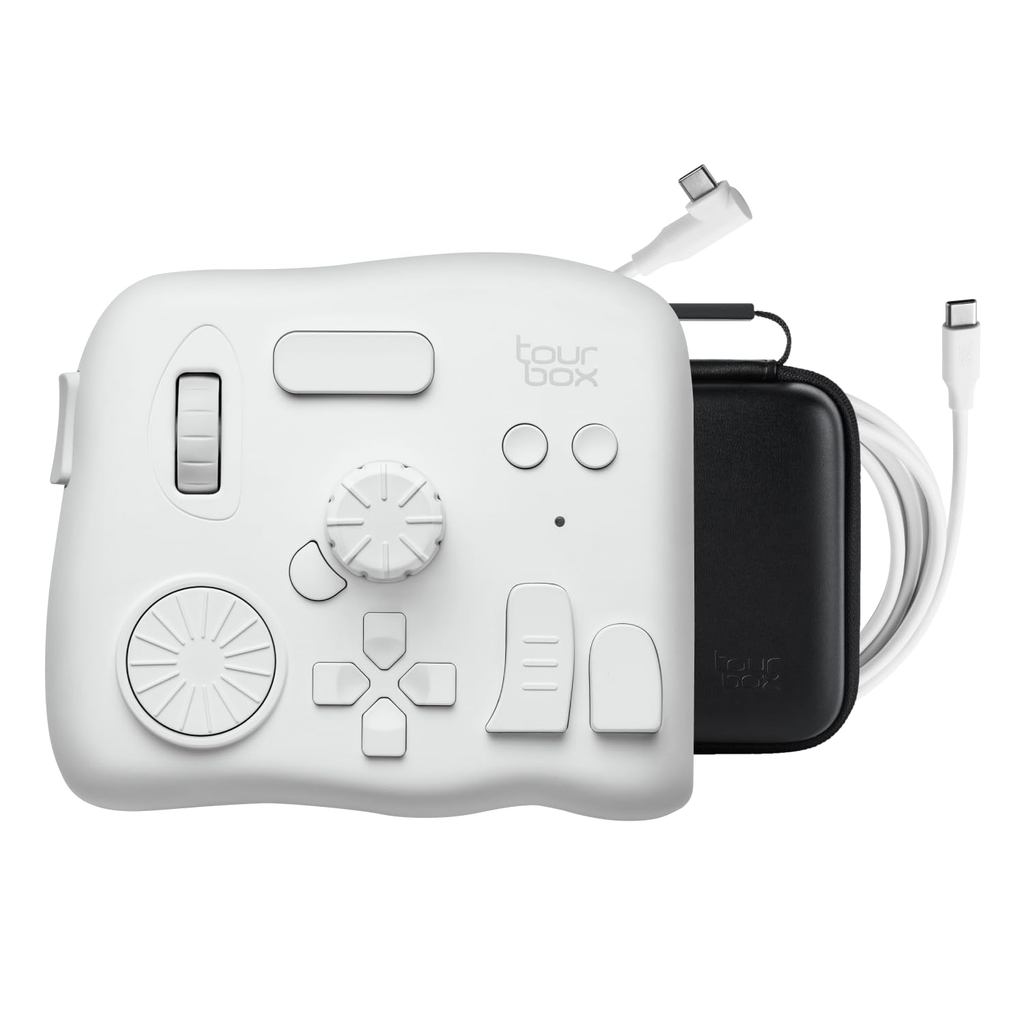 TourBox Elite: Advanced Bluetooth Editing Controller for Video and Photo Editing, Fully Customizable Shortcut Keyboard,
