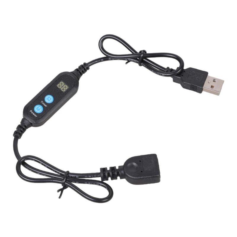 Li * Temporizador Digital USB 1-24H Função Alimentação Automática Design 60 Cm Para Eletrônicos Escritório