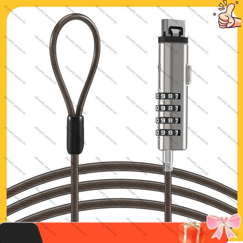 [Rápido D] 4 Digital Universal Lock USB Laptop Security Cable Para Computador