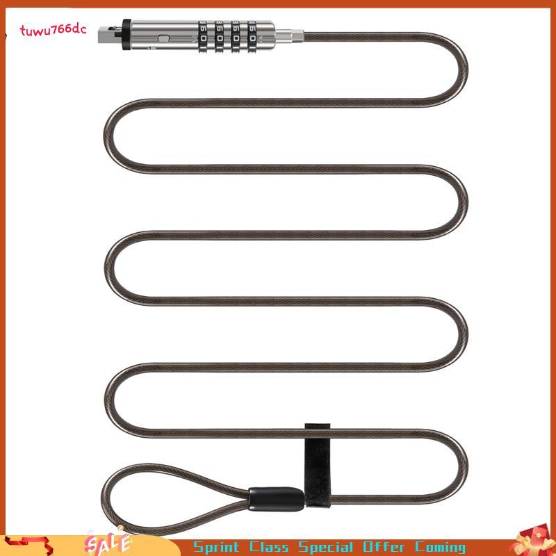 [Entrega Rápida BR] 4 Digital Universal Lock USB Laptop Security Cable Para Computador