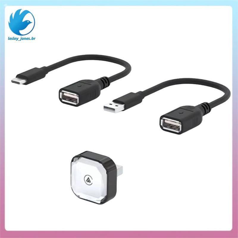 [lesley_jones.br] Plug & Play Com Fio 2 Em 1 CarPlay Android Auto Wireless Box Dongle Sem Mini Car