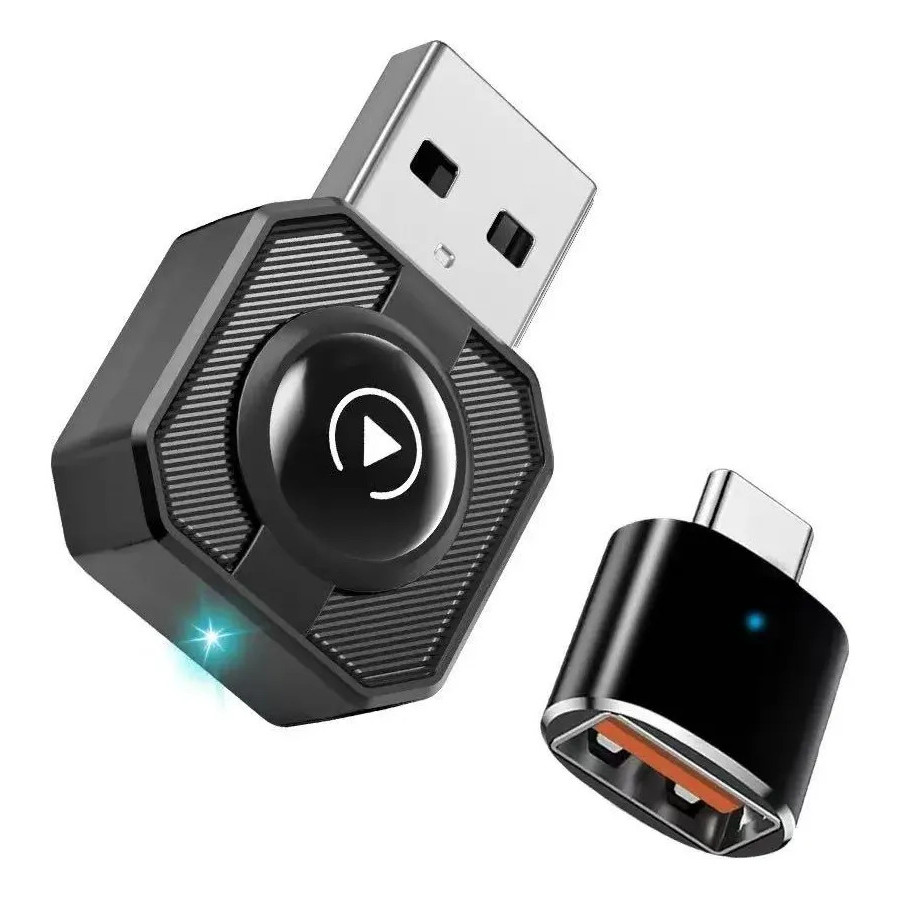 Adaptador Carplay /android Auto Wireless Sem Fio 2 Em 1 C