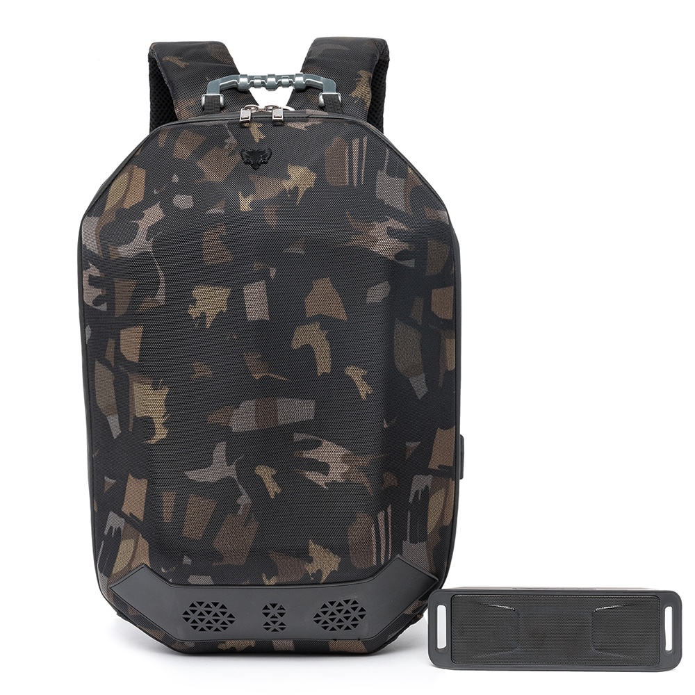 Mochila Cavalera Caixa De Som Usb Masculina Camuflada