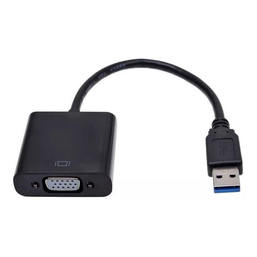Cabo Adaptador Conversor Usb Para Vga Monitor 3.0 Ou 2.0