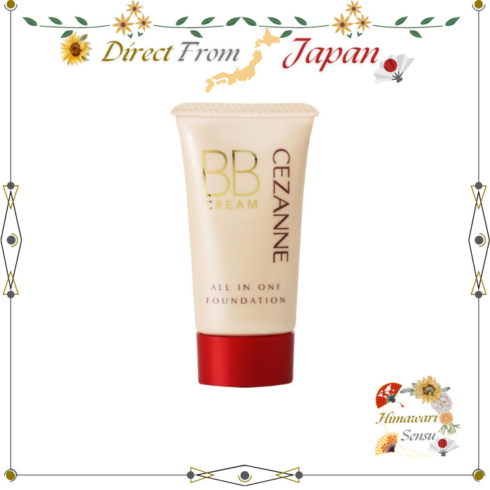 Cezanne BB Cream 01 Natural Ochre Cobertura Total Com Proteção UV À Prova De Água Direto Do Japão