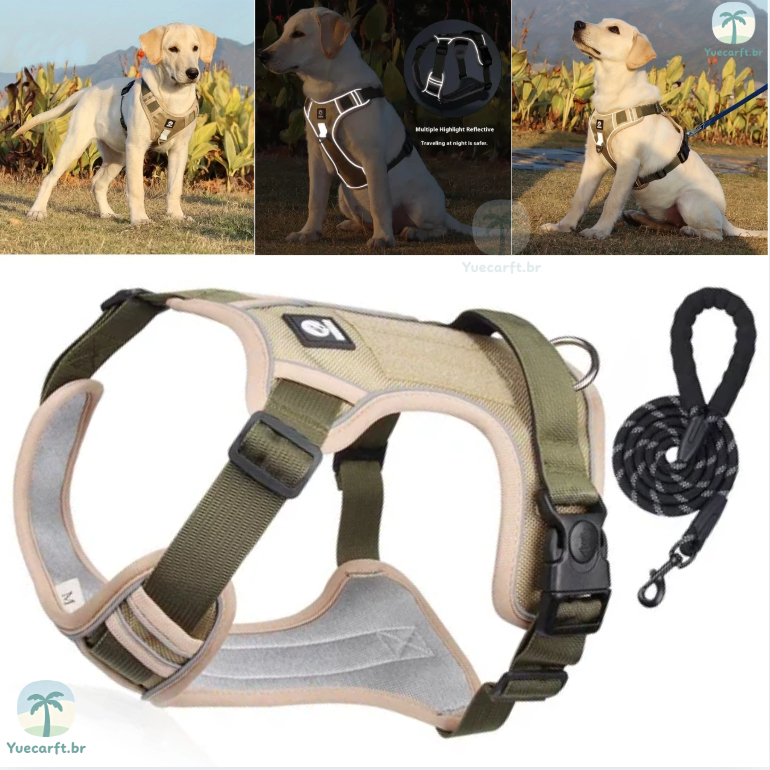 Adjustable Dog Harness, Reflective Safety Training, Walking Chest Vest