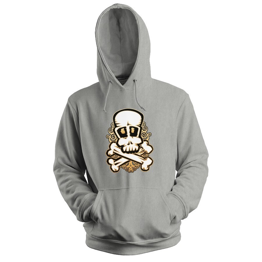 Blusa de Frio Moletom flanelado com Capuz Estampa Digital Unissex Envio Imediato Caveira X