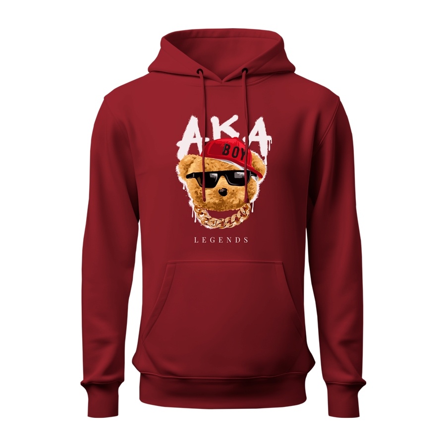 Blusa de Frio Agasalho Moletom Flanelado com Capuz Estampa Digital Unissex Envio Imediato Urso Tedy Gangs Corrente Ouro
