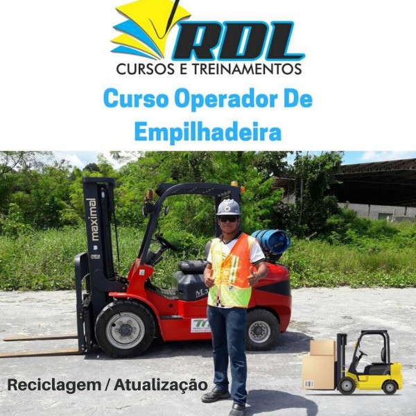 Reciclagem operador de empilhadeira