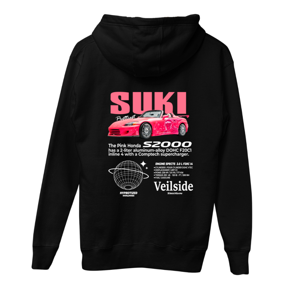 Moletom Suki S2000 Honda Canguru Capuz Fast Furious Lançamento