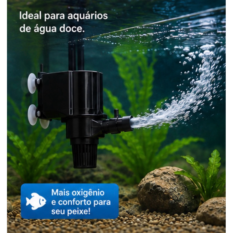 BOMBA SUBMERSA P/ AQUÁRIO FONTE HIDROPONIA MINI, 180, 280 ou 1200 escolha seu modelo!