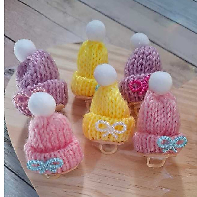 10 Laço PET LUXO - Mini Gorro Tricô - Shitz Yorkshire Poodle - Inverno - Kit especial -  Pêlos